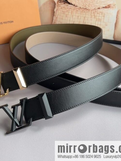 LV/Louis Vuitton, soft cowhide LV Pyramide belt
