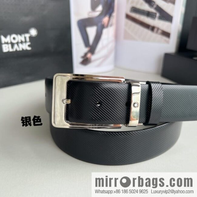 Montblanc, Needle Button Men\'s 3.5cm Belt