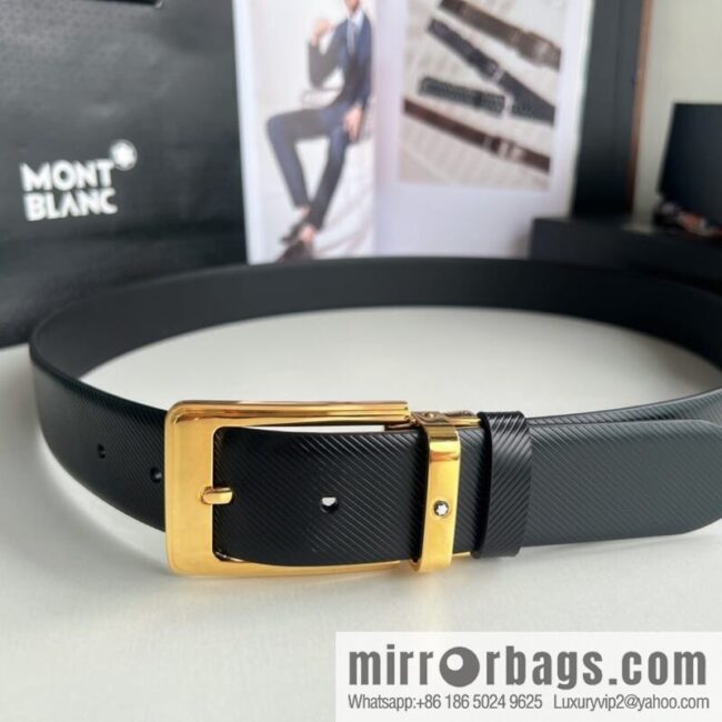 Montblanc, Needle Button Men\'s 3.5cm Belt
