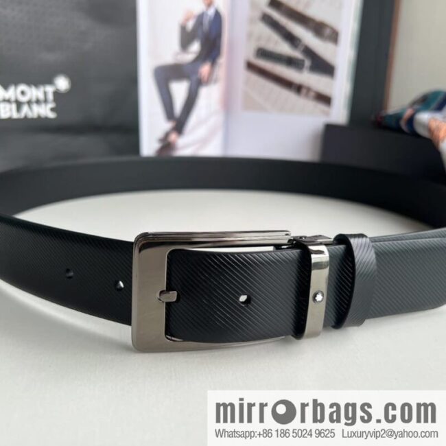 Montblanc, Needle Button Men\'s 3.5cm Belt