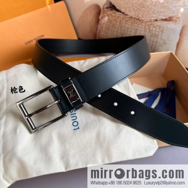 LV/Louis Vuitton, Metal Buckle Men\'s 35mm Vendome Belt