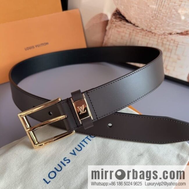 LV/Louis Vuitton, Metal Buckle Men\'s 35mm Vendome Belt