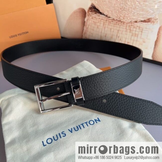 LV/Louis Vuitton, Metal Buckle Men\'s 35mm Vendome Belt