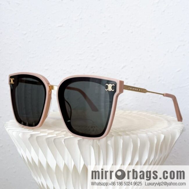 CELINE Celine Arc de Triomphe temple letter logo square sunglasses