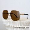 LV Louis Vuitton Metal Large Frame Unisex Sunglasses