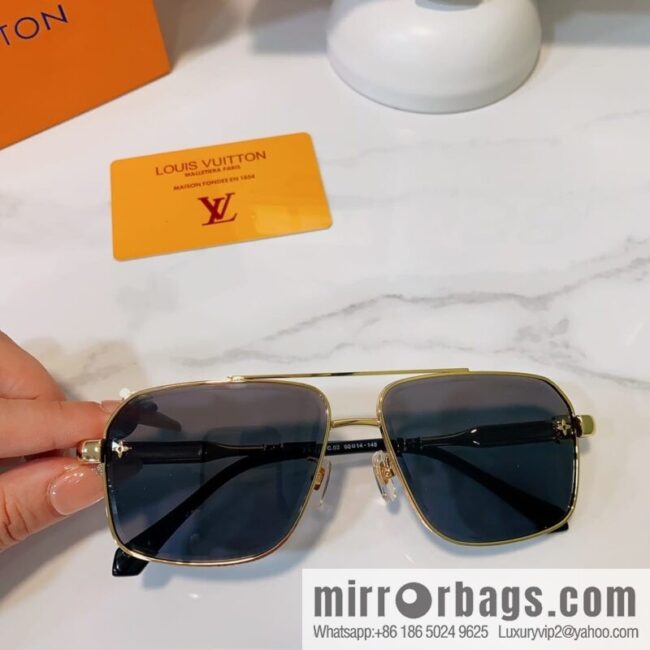 LV Louis Vuitton square unisex sunglasses