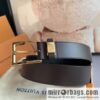LV/Louis Vuitton, Men\'s Vendome Belt with Letter Inscription