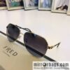 FRED flanged elliptical frame unisex sunglasses