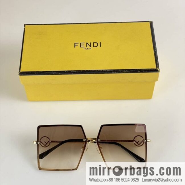 Fendi large square women\'s sunglasses