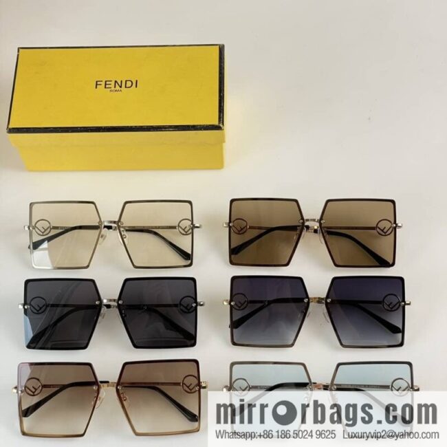 Fendi large square women\'s sunglasses