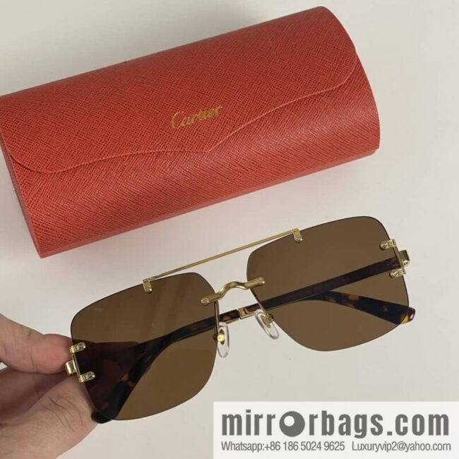 Cartier Frameless Personality Unisex Sunglasses