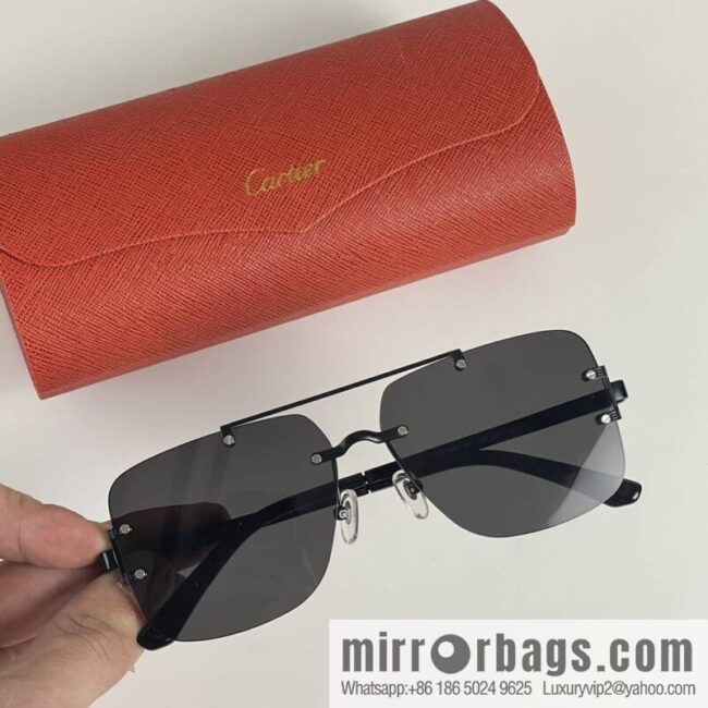 Cartier Frameless Personality Unisex Sunglasses