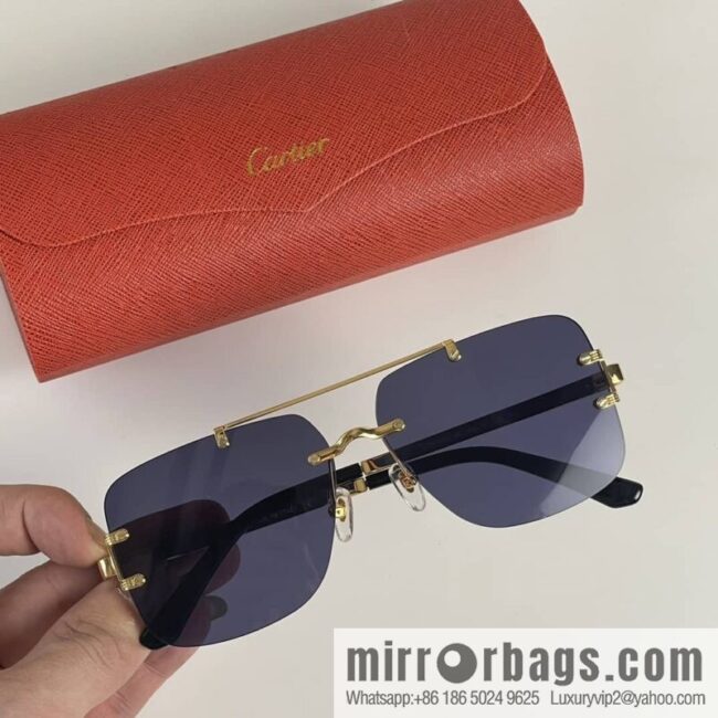 Cartier Frameless Personality Unisex Sunglasses