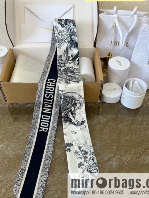 Dior twilly Sauvage Zooey print headband