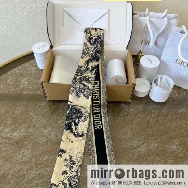 Dior twilly Sauvage Zooey print headband