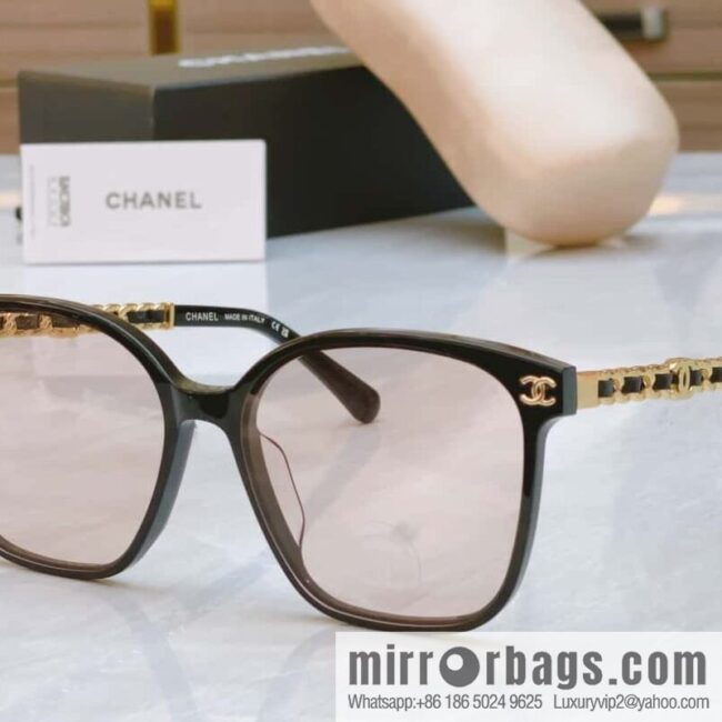 Chanel double C logo decorative women\'s sunglasses