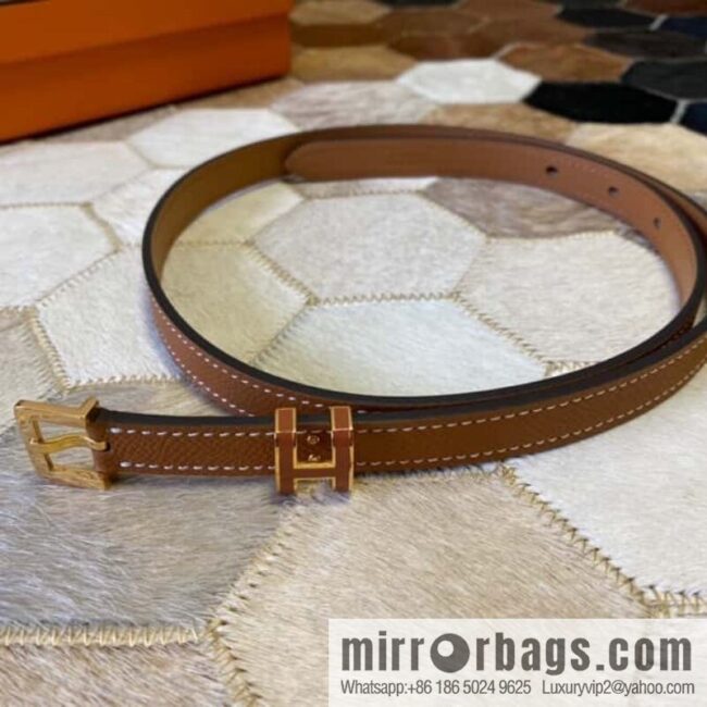 Hermes Pop H15 calfskin thin belt 15mm