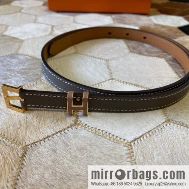 Hermes Pop H15 calfskin thin belt 15mm