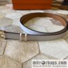 Hermes Pop H15 calfskin thin belt 15mm