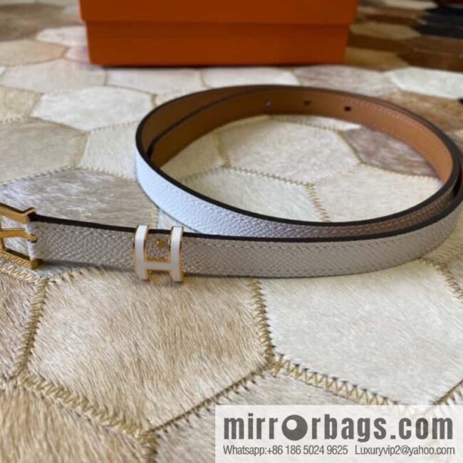Hermes Pop H15 calfskin thin belt 15mm