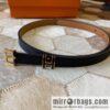 Hermes Pop H15 calfskin thin belt 15mm