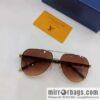 LV Louis Vuitton Men\'s Oval Frame Sunglasses Sunglasses
