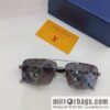 LV Louis Vuitton Men\'s Square Sunglasses