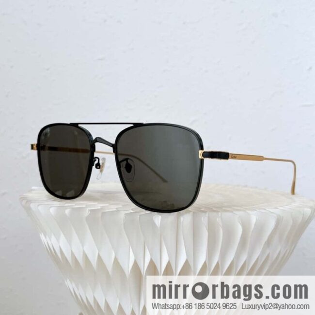 Cartier Metal Box Unisex Sunglasses