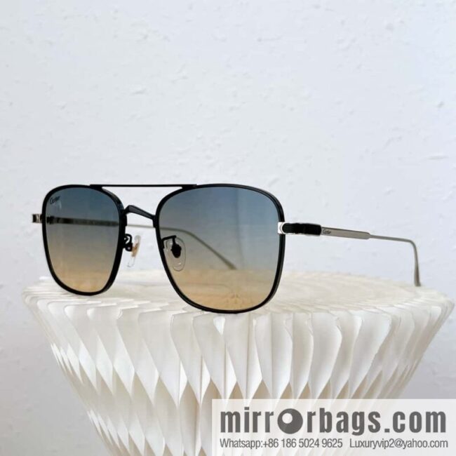Cartier Metal Box Unisex Sunglasses