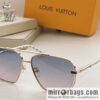LV Louis Vuitton lambskin hemmed temple men\'s sunglasses