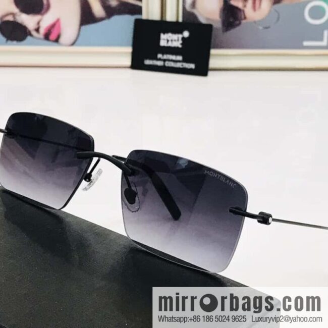 MONTBLANC Montblanc Frameless Perfect Electroplated Sunglasses