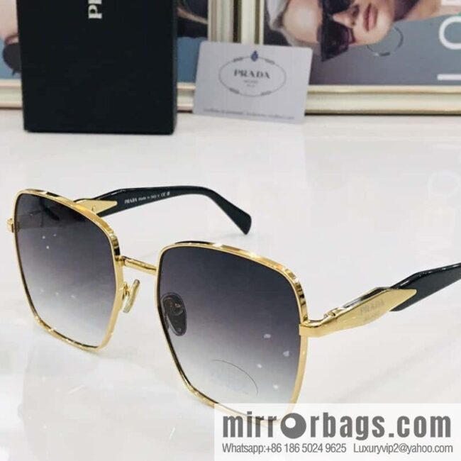PRADA Metal Frame Unisex Sunglasses