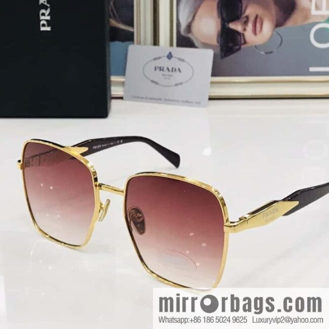PRADA Metal Frame Unisex Sunglasses