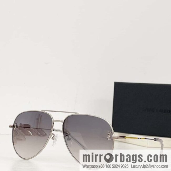 SAINT LAURENT Saint Laurent toad-shaped unisex sunglasses