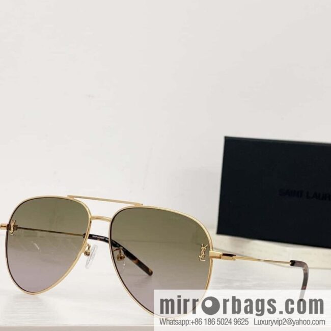 SAINT LAURENT Saint Laurent toad-shaped unisex sunglasses