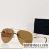 SAINT LAURENT Saint Laurent toad-shaped unisex sunglasses