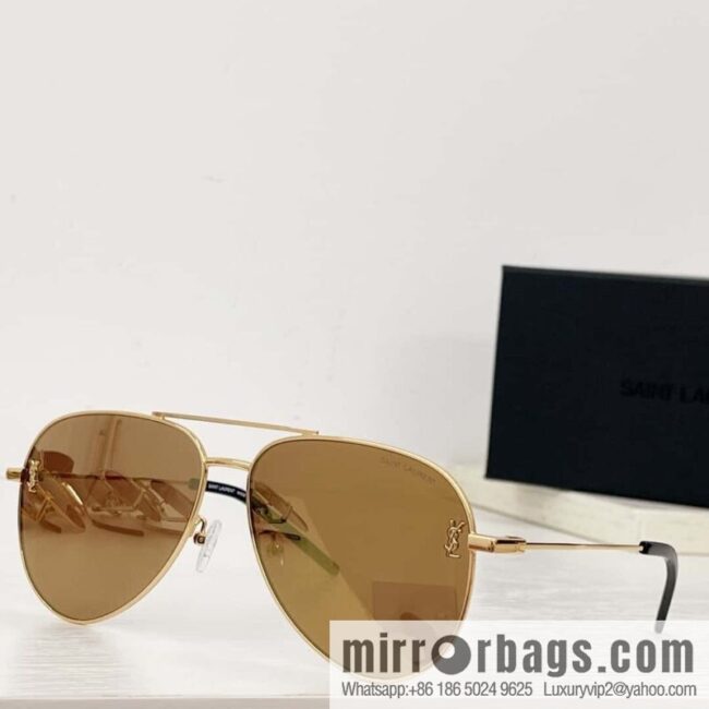 SAINT LAURENT Saint Laurent toad-shaped unisex sunglasses