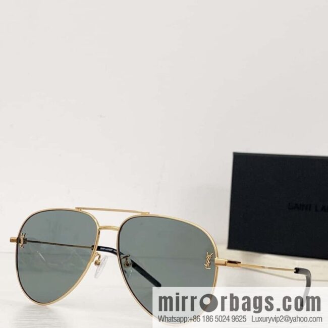 SAINT LAURENT Saint Laurent toad-shaped unisex sunglasses