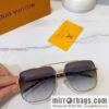 LV Louis Vuitton Metal Frame Unisex Sunglasses