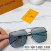 LV Louis Vuitton Metal Frame Unisex Sunglasses