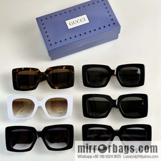 GUCCI Gucci Ancient Method Bamboo Double Glogo Ladies Sunglasses