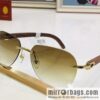 Cartier Wooden temple Unisex sunglasses