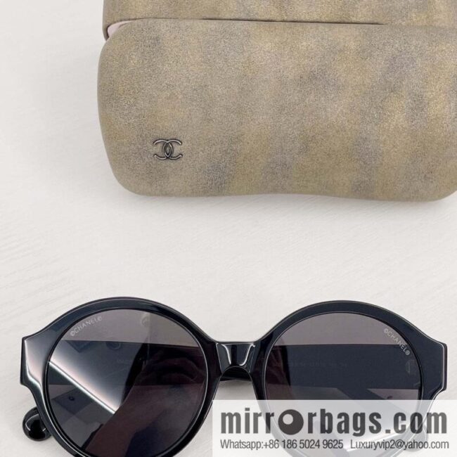 Chanel round plate women\'s sunglasses