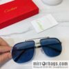 Cartier Cartier half-frame unisex sunglasses