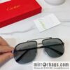 Cartier Cartier half-frame unisex sunglasses
