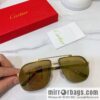 Cartier Cartier half-frame unisex sunglasses