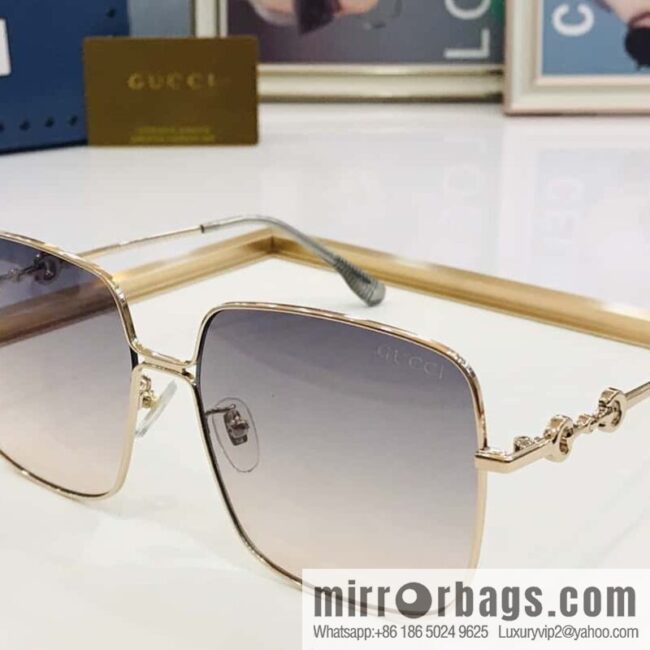 GUCCI Gucci Metal Frame Unisex Sunglasses
