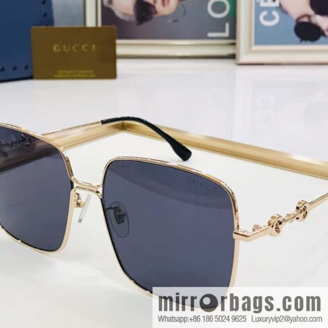 GUCCI Gucci Metal Frame Unisex Sunglasses