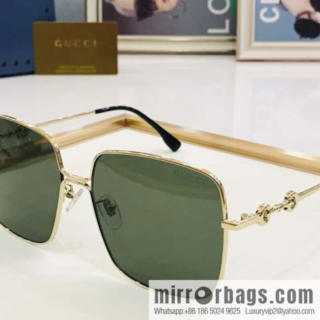 GUCCI Gucci Metal Frame Unisex Sunglasses