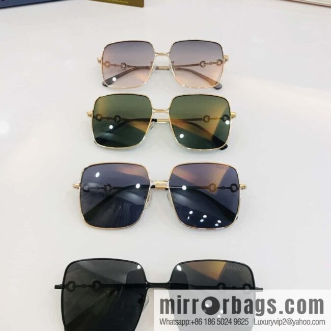 GUCCI Gucci Metal Frame Unisex Sunglasses